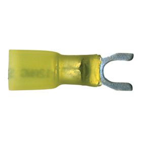 12-10 #8 YELLOW HEAT SHRINK SPADE CONN