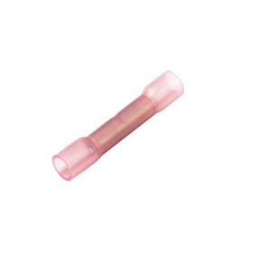 8 GA PINK BUTT CONNECTOR HEAT SHRINK