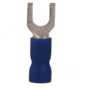 16-14 BLUE NYLON FLANGED SPADE #8 STUD