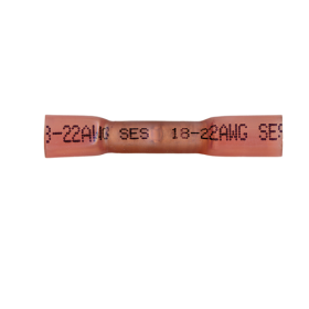 22-18 RED BUTT CONNECTOR HEAT SHRINK