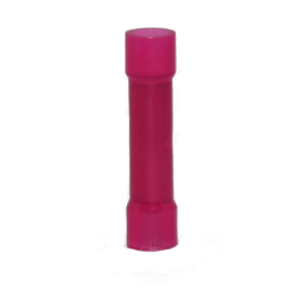 22-16 RED NYLON BUTT CONNECTOR W/SEAM