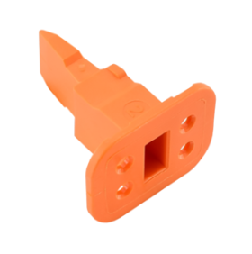 DT WEDGE LOCK 4 PLUG ORANGE