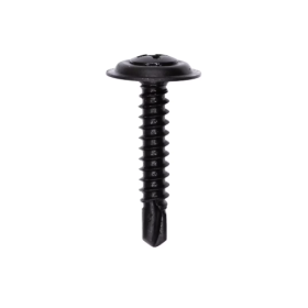 8X1-1/4 PHIL OVAL SEMS #2PT TEK BLK