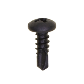 8X1/2 HEX WASHER HD TEK BLK