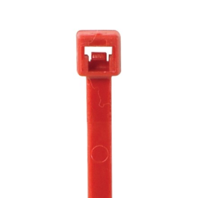 4 INCH RED MINIATURE CABLE TIE 18 LB