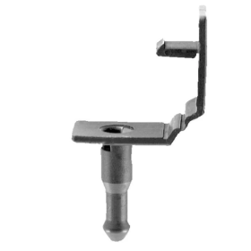 FRONT BUMPER FASCIA HINGED PIN RETAINER