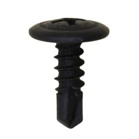 8X1/2 PHIL ROUND WASH #2PT TEK BLK