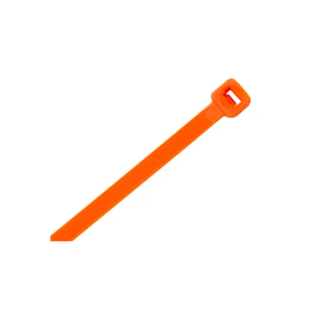 4 INCH ORANGE MINIATURE CABLE TIE 18 LB