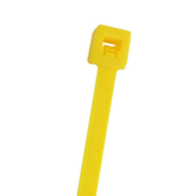 4 INCH YELLOW MINIATURE CABLE TIE 18 LB