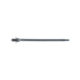 6-1/8IN GM GRAY NYLON CABLE TIE PUSH TYP