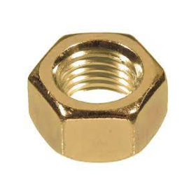 8-32 NYLON LOCKNUT BRASS