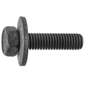 HEX HEAD SEMS SCREW M5-0.80 X 20MM BLACK