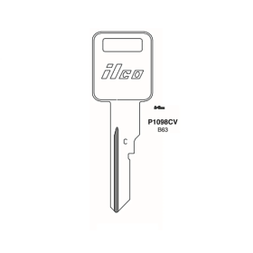 GM KEY BLANK B63 P1098CV