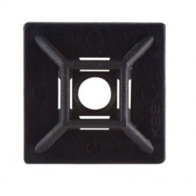 WIRE TIE DOWN MOUNT-BLACK #6 SCREW/ADH