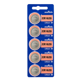 LITHIUM COIN BATTERY CR1620 5/pkg