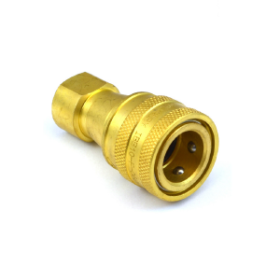 3/8 ISO-B COUPLER 3/8 NPTF BRASS