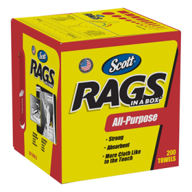 SCOTT RAGS IN A BOX  (200 PER BOX)