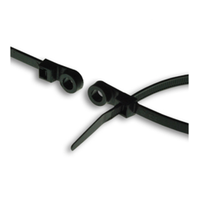 14 IN BLACK 50 LB CABLE TIE W/MOUNT HOLE