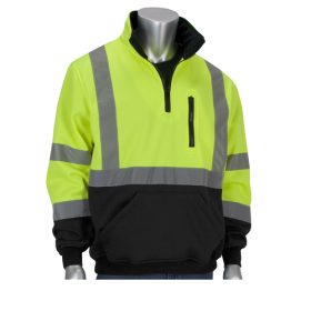 HI VIS 1/4 ZIP YELLOW/BLACK  SMALL