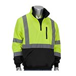 HI VIS 1/4 ZIP YELLOW/BLACK LARGE