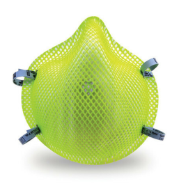PARTICULATE RESPIRATOR WITH DURA MESH