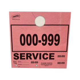 PINK 000-999 SERVICE KEY TAGS