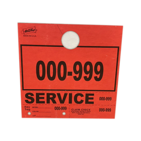 RED 000-999 SERVICE KEY TAGS