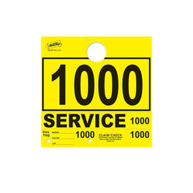 YELLOW 1000-1999 SERVICE KEY TAGS