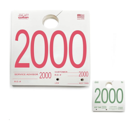 WHITE 2000-2999 SERVICE KEY TAGS