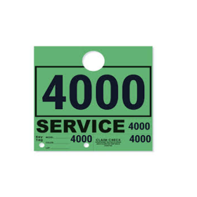 GREEN 4000-4999 SERVICE KEY TAGS