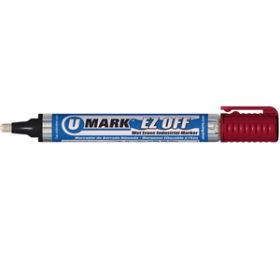 RED EZ OFF WET ERASE INDUSTRIAL MARKER