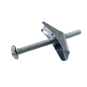 1/4x3 TOGGLE BOLT COMBO MUSHROOM HD ZINC