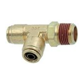 3/8T PUSH CONN MALE RUN TEE PIPE SWIVEL