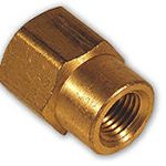 1/2 X 1/4 BRASS REDUCING COUPLER