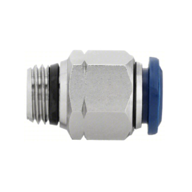  4MM X 1/4BSP NICKEL MALE PUSH CONNECTOR