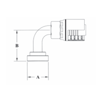 3/4" HOSE X 3/4" 90DEG  CAT TYPE EXTRA H