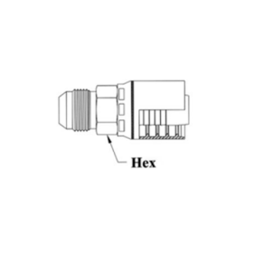 1H X 1 MALE JIC 37 DEGREE SOLID