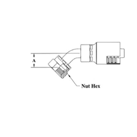 1/2H X 1/2 MALE INV FLARE 45 DEG ELB