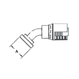 1-1/4H X 1-1/4 CD 61 FLG 45 DEG