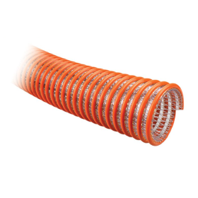 6" CORRUGATED CLEAR BRAIDED PVC TRANSFER