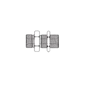 3/4 BPP HEX BULKHEAD WITH LOCKNUT