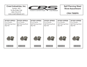 SELF PIERCING STEEL RIVET ASSORTMENT