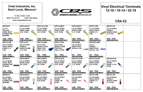 VINYL ELECTRICAL TERMINALS