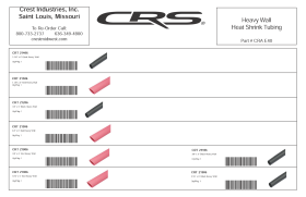 HEAVY WALL HEAT SHRINK TUBING