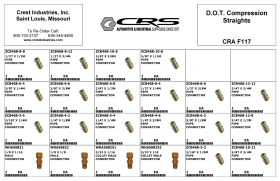 DOT BRASS COMPRESSION STRAIGHT FTG