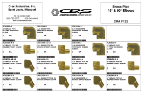BRASS PIPE 45 deg & 90 deg ELBOWS
