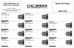 STEEL JIC PLUGS