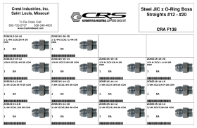 STEEL JIS x O-RING BOSS STRAIGHTS