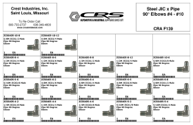 STEEL JIC x PIPE 90DEG ELBOWS