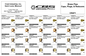 BRASS PIPE CAP PLUG REDUCERS ASSORTMENT